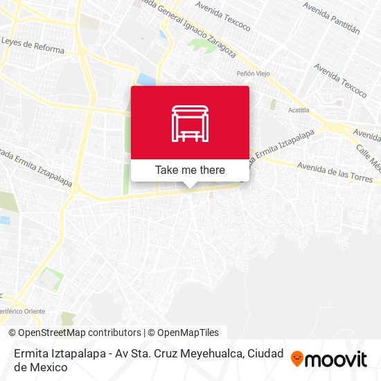 Mapa de Ermita Iztapalapa - Av Sta. Cruz Meyehualca