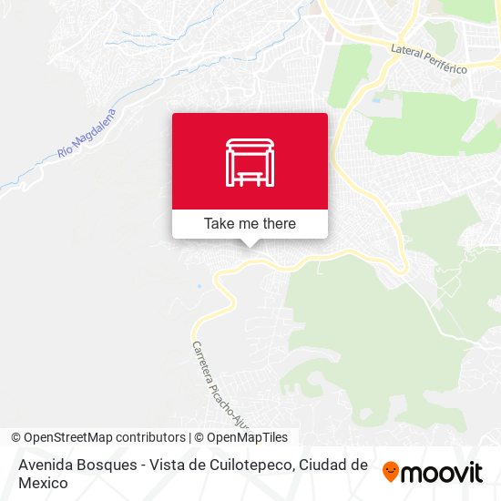 Avenida Bosques - Vista de Cuilotepeco map