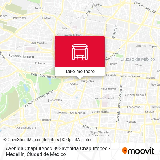 Avenida Chapultepec 392avenida Chapultepec - Medellín map