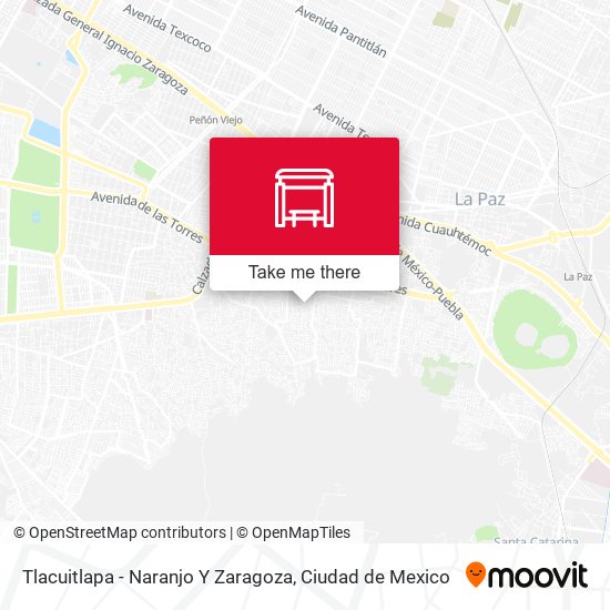 Tlacuitlapa - Naranjo Y Zaragoza map