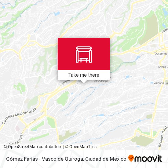 Mapa de Gómez Farías - Vasco de Quiroga