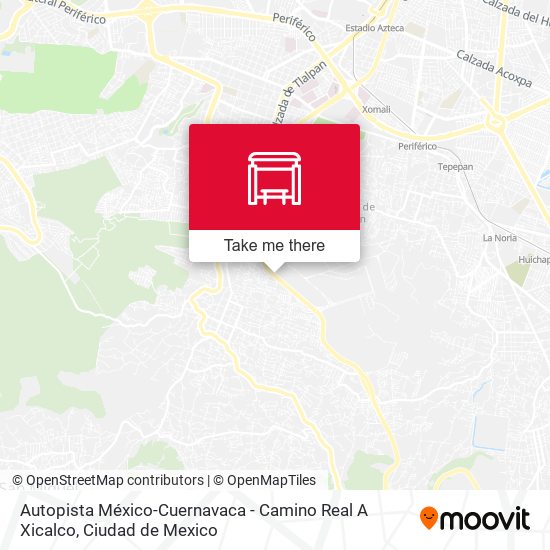 Autopista México-Cuernavaca - Camino Real A Xicalco map