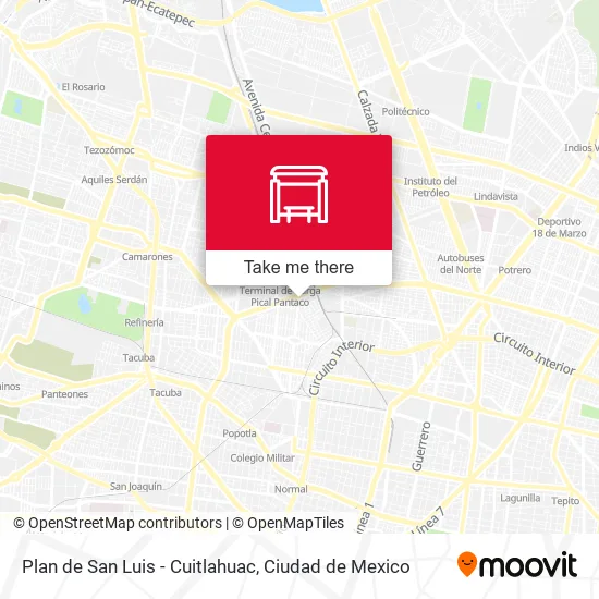 Plan de San Luis - Cuitlahuac map