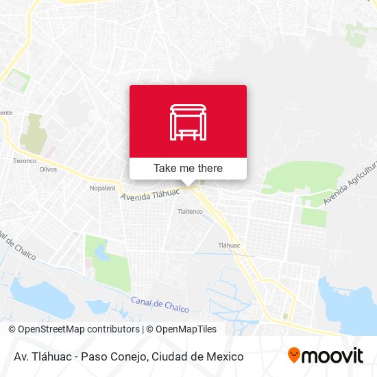 Mapa de Av. Tláhuac - Paso Conejo