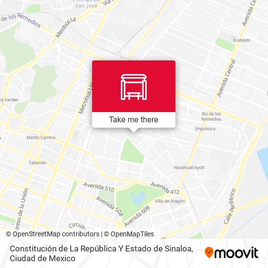 Constitución de La República Y Estado de Sinaloa map