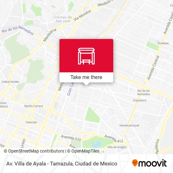 Mapa de Av. Villa de Ayala - Tamazula