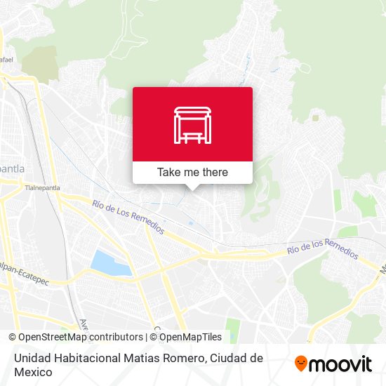 Mapa de Unidad Habitacional Matias Romero