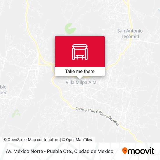 Mapa de Av. México Norte - Puebla Ote.