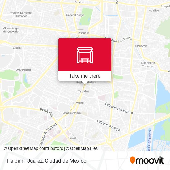 Mapa de Tlalpan - Juárez