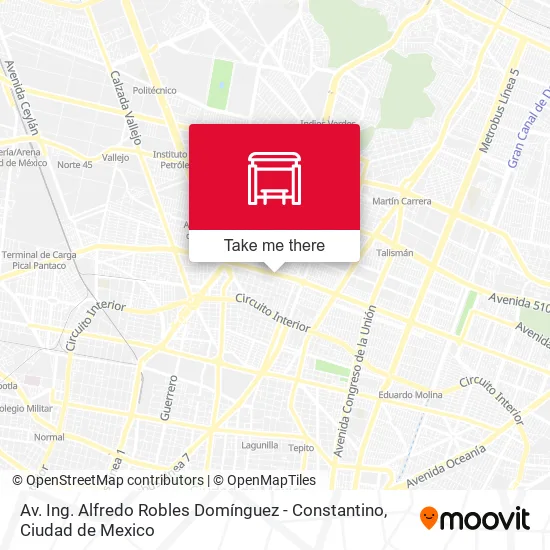 Mapa de Av. Ing. Alfredo Robles Domínguez - Constantino