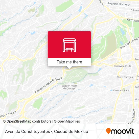 Avenida Constituyentes - map