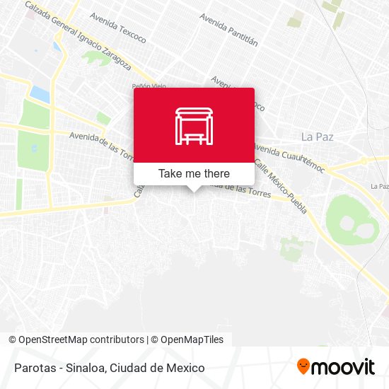 Parotas   - Sinaloa map