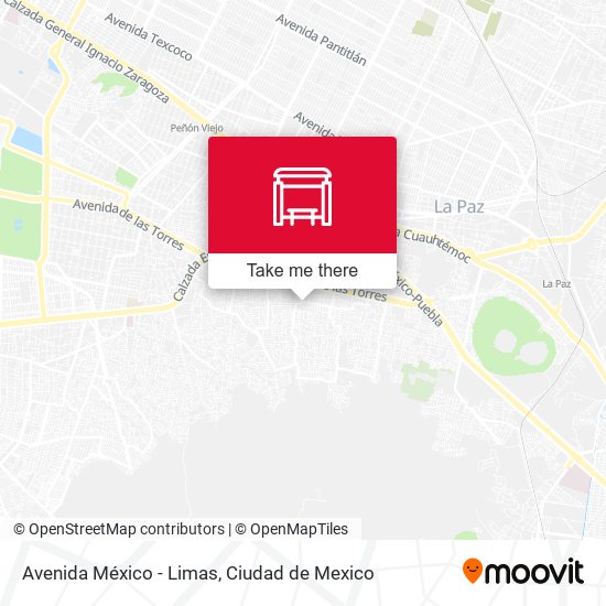 Avenida México - Limas map