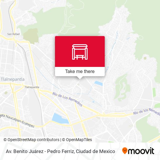 Av. Benito Juárez - Pedro Ferriz map