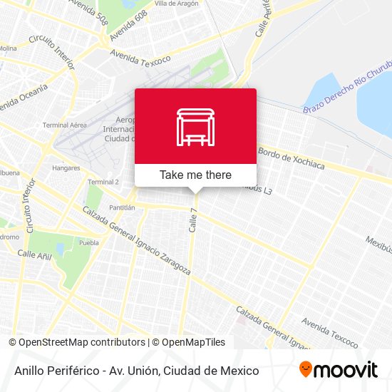 Anillo Periférico - Av. Unión map