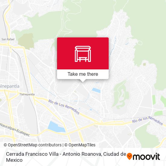 Cerrada Francisco Villa - Antonio Roanova map