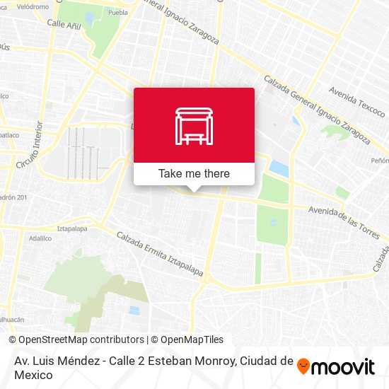 Av. Luis Méndez - Calle 2 Esteban Monroy map