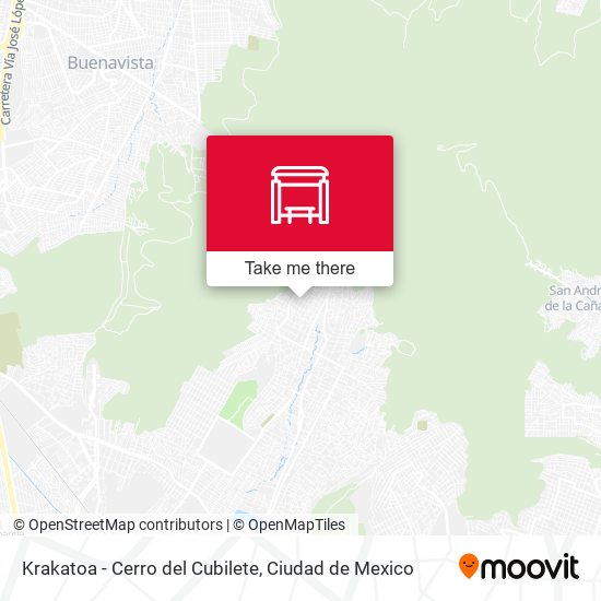 Krakatoa - Cerro del Cubilete map
