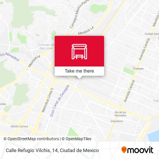 Calle Refugio Vilchis, 14 map