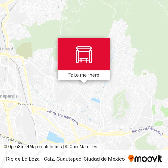 Río de La Loza - Calz. Cuautepec map