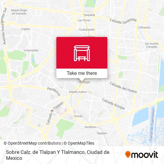 Mapa de Sobre Calz. de Tlalpan Y Tlalmanco