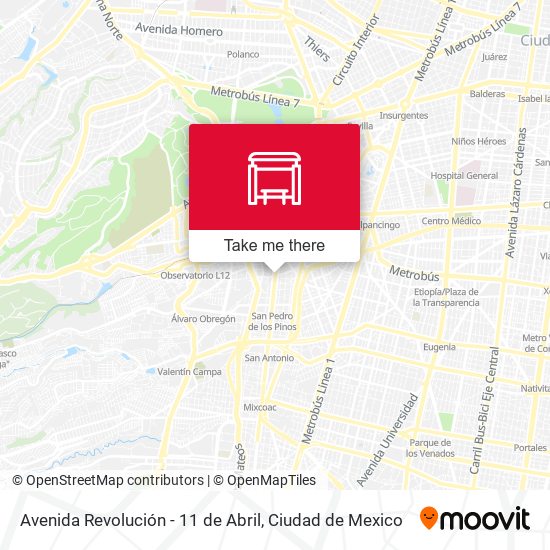 Avenida Revolución - 11 de Abril map