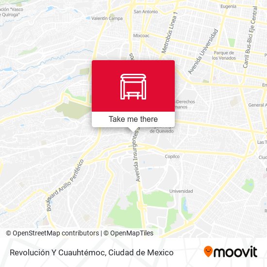 Revolución Y Cuauhtémoc map