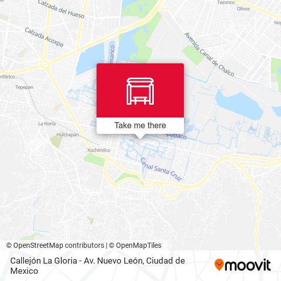 Callejón La Gloria - Av. Nuevo León map