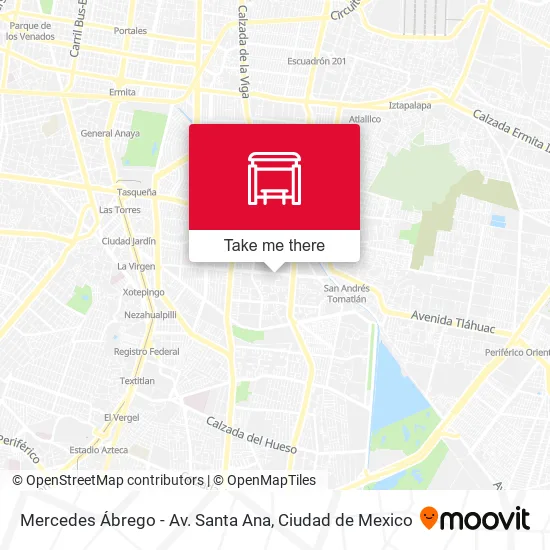 Mapa de Mercedes Ábrego - Av. Santa Ana