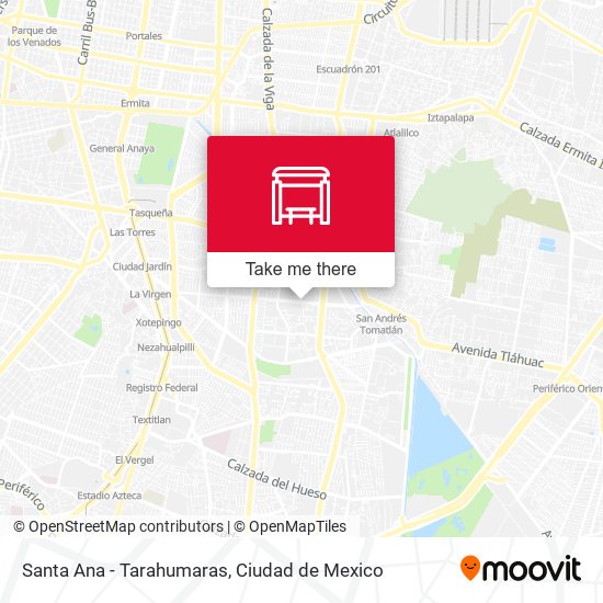 Santa Ana - Tarahumaras map