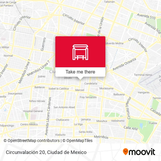 Mapa de Circunvalación 20