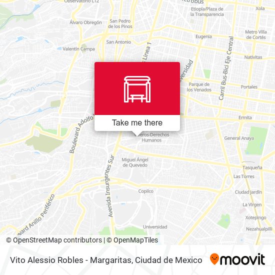 Vito Alessio Robles - Margaritas map