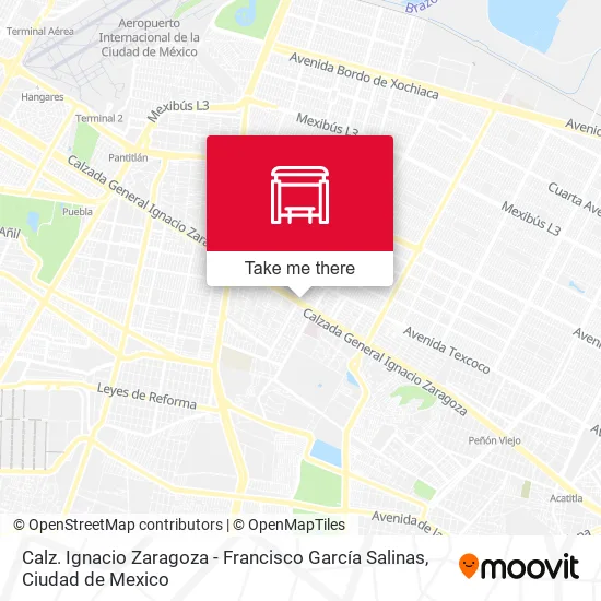 Mapa de Calz. Ignacio Zaragoza - Francisco García Salinas