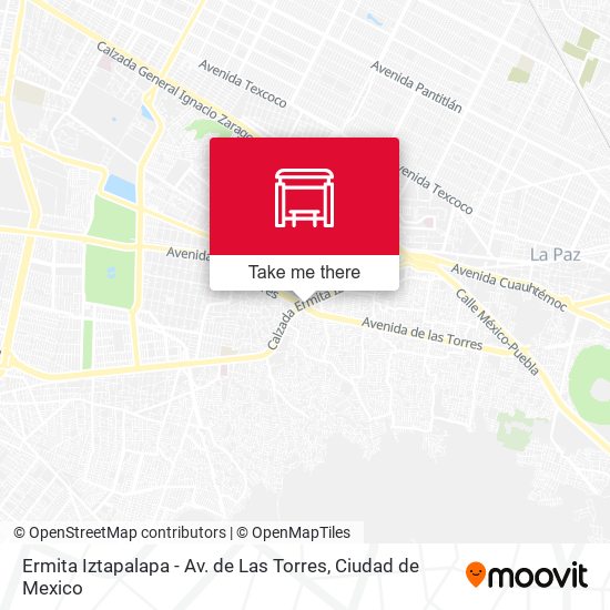 Ermita Iztapalapa - Av. de Las Torres map