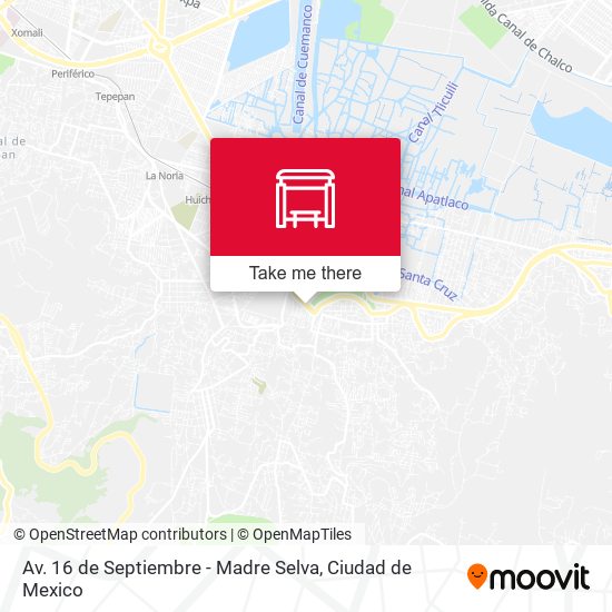 Mapa de Av. 16 de Septiembre - Madre Selva