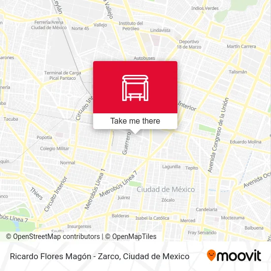 Ricardo Flores Magón - Zarco map