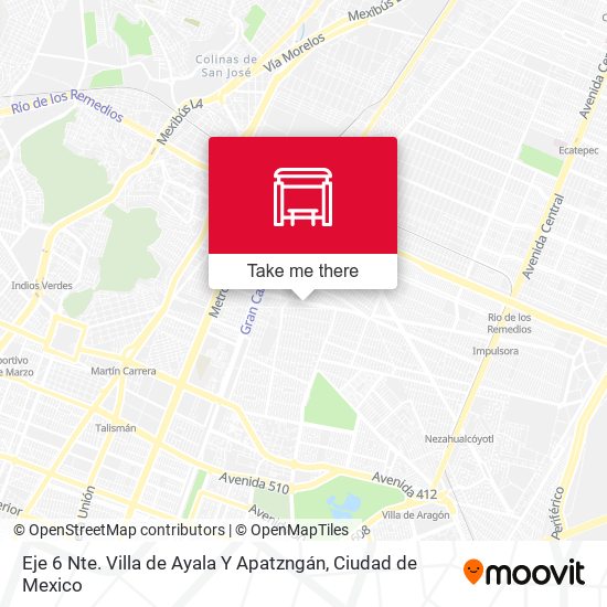 Eje 6 Nte. Villa de Ayala Y Apatzngán map