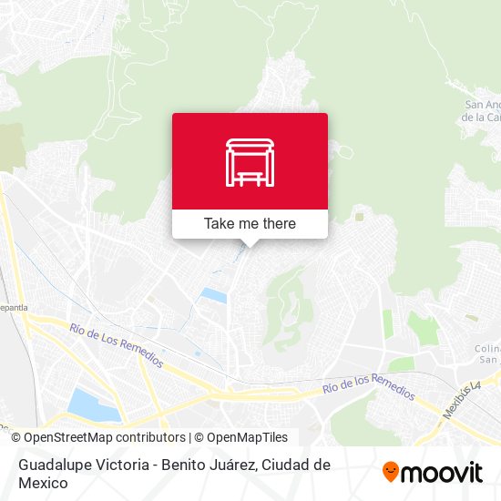 Mapa de Guadalupe Victoria - Benito Juárez