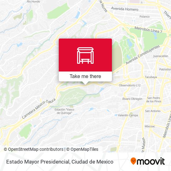 Mapa de Estado Mayor Presidencial