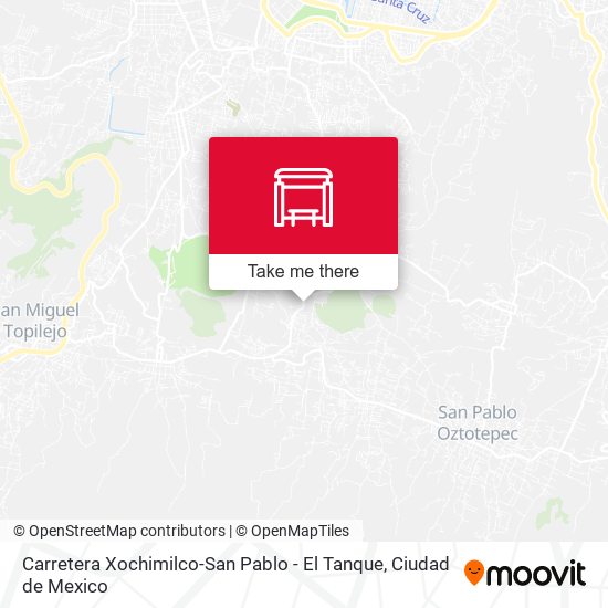 Carretera Xochimilco-San Pablo - El Tanque map