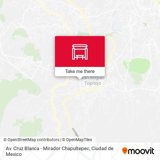Mapa de Av. Cruz Blanca - Mirador Chapultepec