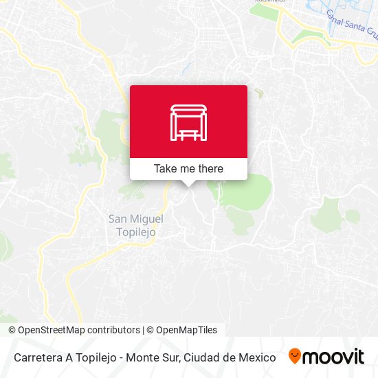 Carretera A Topilejo - Monte Sur map