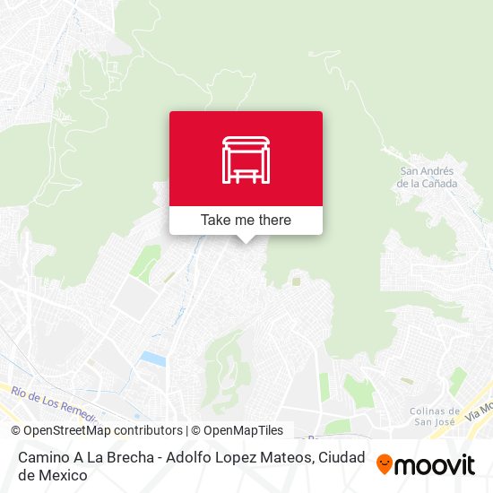 Camino A La Brecha - Adolfo Lopez Mateos map