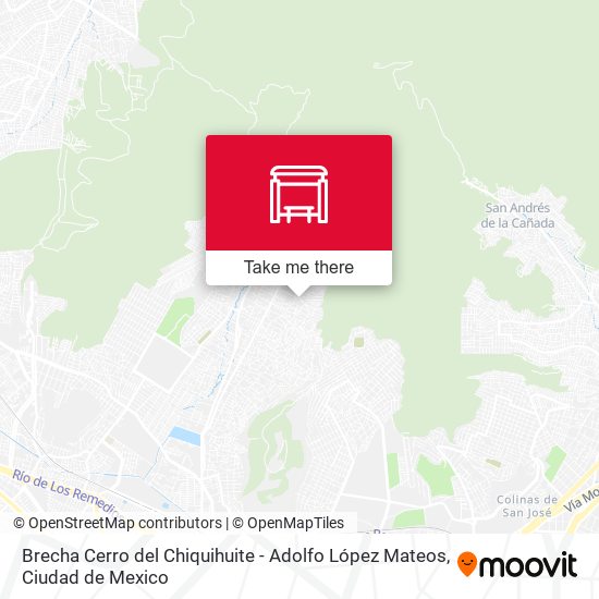 Brecha Cerro del Chiquihuite - Adolfo López Mateos map