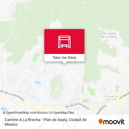 Mapa de Camino A La Brecha - Plan de Ayala