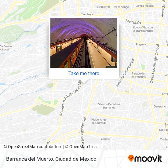 Barranca del Muerto map