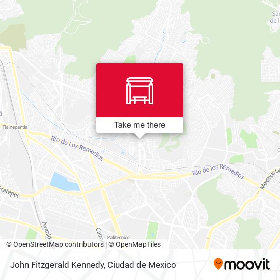 John Fitzgerald Kennedy map