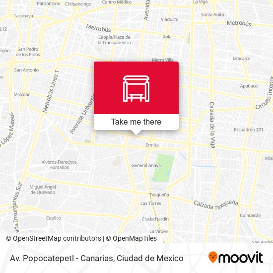 Mapa de Av. Popocatepetl - Canarias
