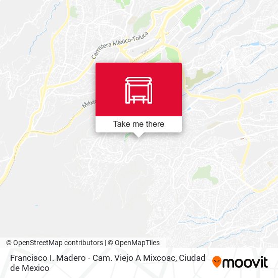 Francisco I. Madero - Cam. Viejo A Mixcoac map