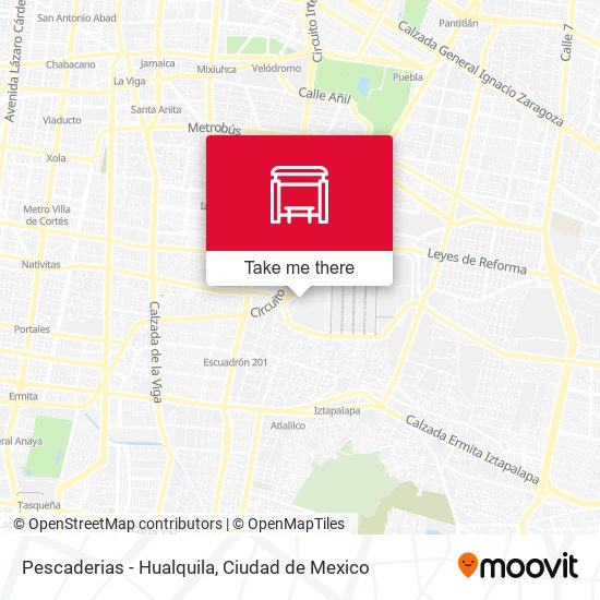 Pescaderias - Hualquila map